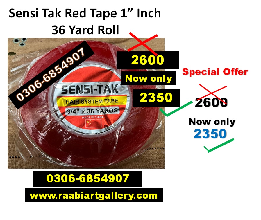 Sensi tak red tape 1 inch 36 yards roll